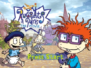 Rugrats in Paris title screen for Nintendo 64